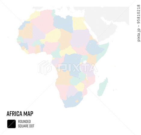 アフリカ大陸の白地図イラスト 国名入り 首都名入り を無料ダウンロード