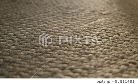 shot of jute rug closeup shot of jute rug closeup 95811481
