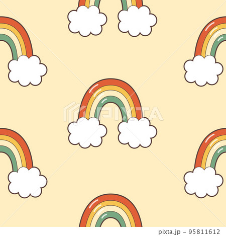 Seamless retro pattern 95811612