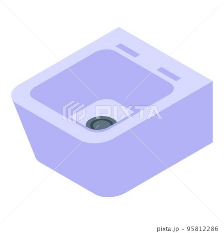 Home bidet icon. Isometric of home bidet vector icon for web design isolated on white background 95812286