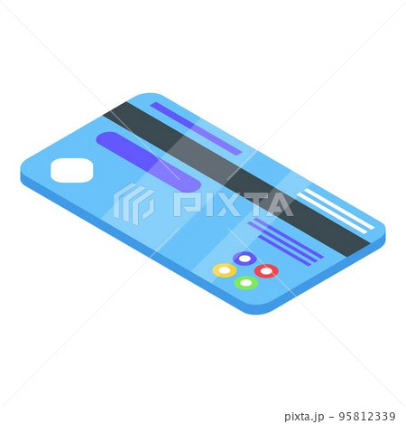 Credit card nfc icon. Isometric of credit card nfc vector icon for web design isolated on white background Credit card nfc icon. Isometric of credit card nfc vector icon for web design isolated on white background 95812339
