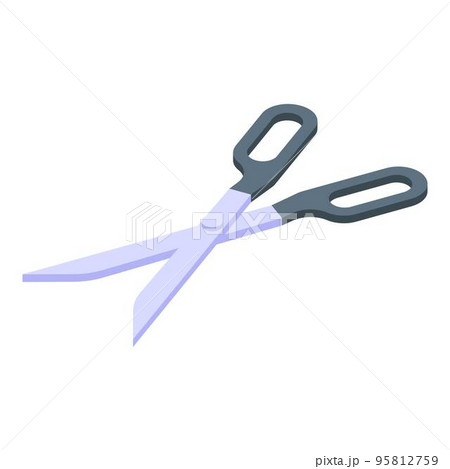 Shoe repair scissors icon. Isometric of shoe repair scissors vector icon for web design isolated on white background Shoe repair scissors icon. Isometric of shoe repair scissors vector icon for web design isolated on white background 95812759