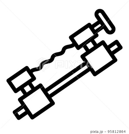 Blacksmith steel tool icon. Outline blacksmith steel tool vector icon for web design isolated on white background Blacksmith steel tool icon. Outline blacksmith steel tool vector icon for web design isolated on white background 95812864