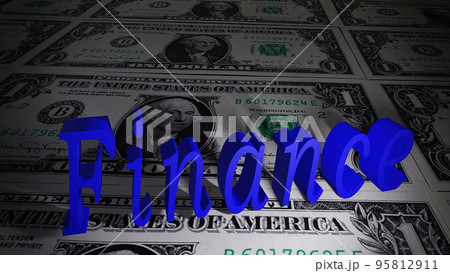 経済タイトル（Finance）3D 95812911