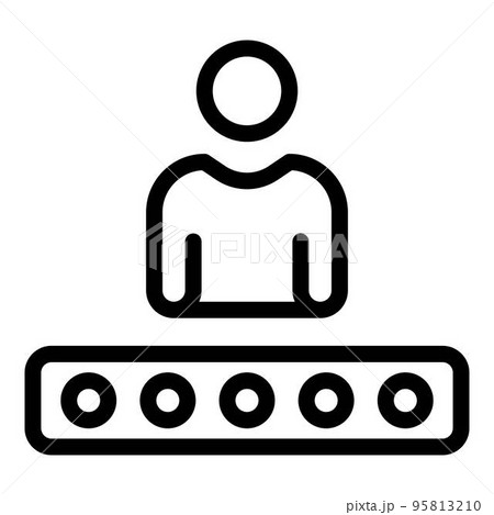 Access personal data icon. Outline access personal data vector icon for web design isolated on white background 95813210