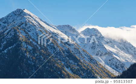 journey through Irkis valley, Arkhyz, Karachay-Cherkessia, North Caucasus journey through Irkis valley, Arkhyz, Karachay-Cherkessia, North Caucasus 95813507