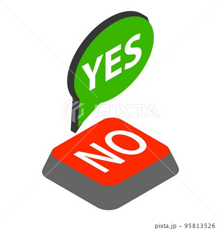 Choice sign icon. Isometric illustration of choice sign vector icon for web 95813526