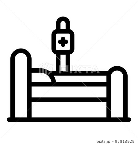 Sport medical bed icon. Outline sport medical bed vector icon for web design isolated on white background 95813929