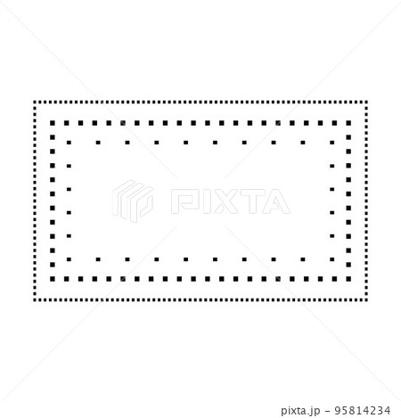 Tracing rectangle shape lines element for preschool, kindergarten and Montessori kids prewriting and drawing activities in vector illustration Tracing rectangle shape lines element for preschool, kindergarten and Montessori kids prewriting and drawing activities in vector illustration 95814234