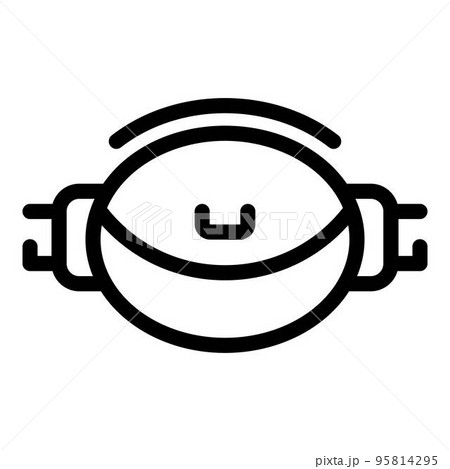 Waist bag icon. Outline waist bag vector icon for web design isolated on white background Waist bag icon. Outline waist bag vector icon for web design isolated on white background 95814295