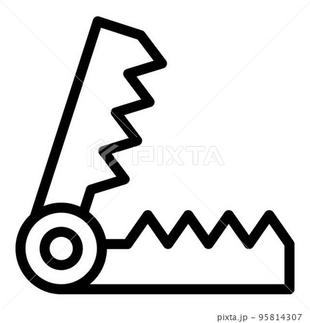 Hunter animal trap icon. Outline hunter animal trap vector icon for web design isolated on white background 95814307
