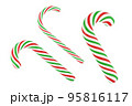 Christmas striped red and green and white candy 95816117