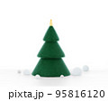 Felt christmas tree with golden top 95816120