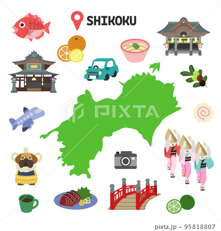 四国地方　観光セット 95818807