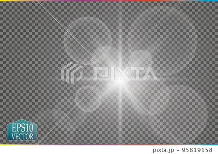 Vector transparent sunlight special lens flare light effect. Vector transparent sunlight special lens flare light effect. 95819158