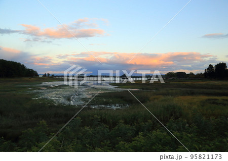 鶴の舞橋 ・日本一の木造三連太鼓橋【青森県鶴田町】 95821173