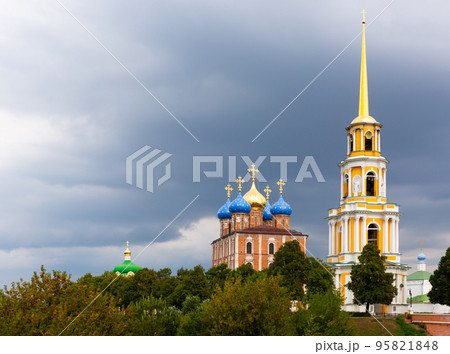 Ryazan Kremlin, Russia, Bell tower and the Cathedral 95821848