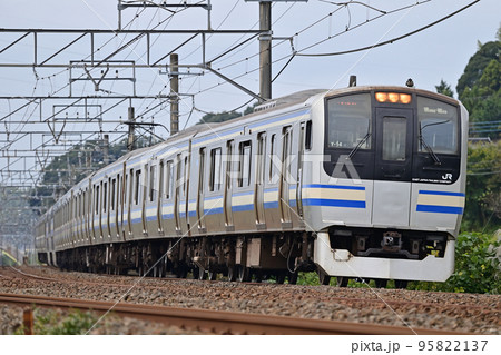成田線　佐倉ー酒々井　JR東日本　E217系　Y-14編成（鎌倉） 95822137