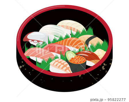 寿司桶のイラスト 95822277