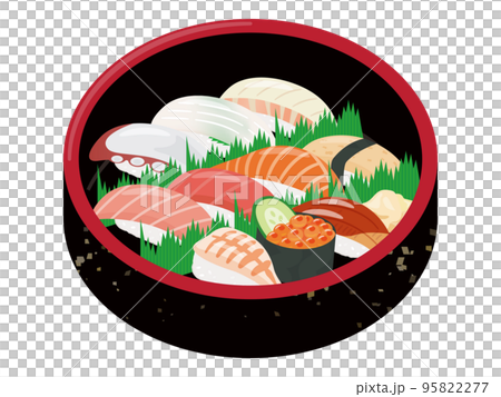 寿司桶のイラスト 95822277