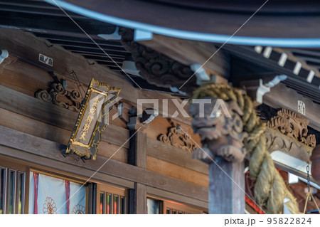 金蛇水神社　金蛇弁財天社　木鼻彫刻 95822824