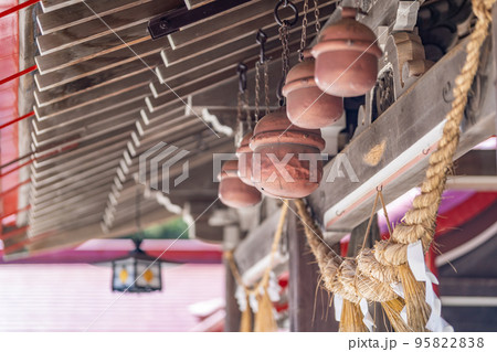 金蛇水神社　鈴　本坪鈴　しめ縄 95822838