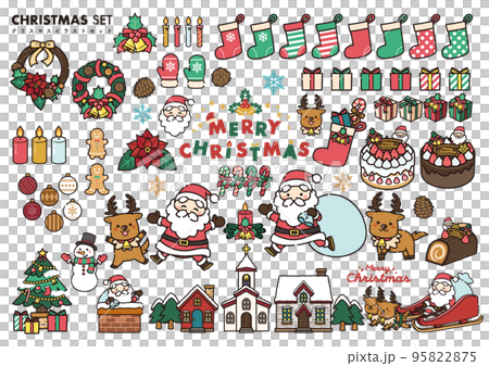 聖誕可愛插圖集 95822875