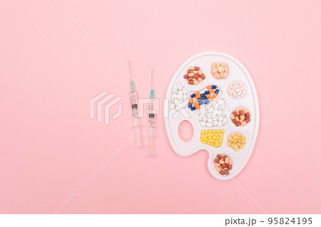 Pharmaceutical Industry and Medicinal Products - Different Colored Pills 95824195