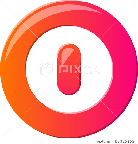 Abstract On and off keypad logo illustration in trendy and minimal style Abstract On and off keypad logo illustration in trendy and minimal style 95825255