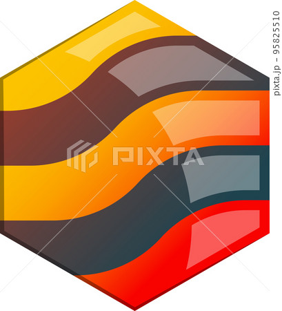 Abstract hexagon line logo illustration in...のイラスト素材 [95825510] - PIXTA