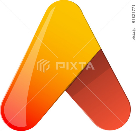 Abstract letter A logo illustration in trendy and minimal style 95825771
