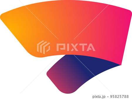 Abstract wing logo illustration in trendy and minimal style 95825788