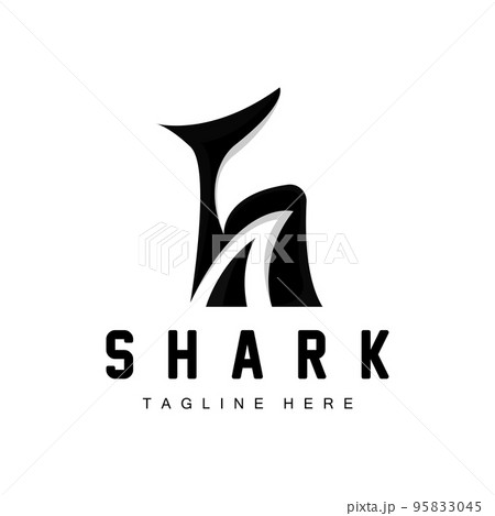Shark Logo, Wild Fish Vector Illustration, Ocean Predator, Product Brand Design Icon 95833045
