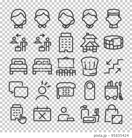 Hotel / inn icon set 2 Hotel / inn icon set 2 95835424