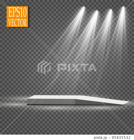 Vector Spotlights. Scene. Light Effects. Glow light effect 95835532