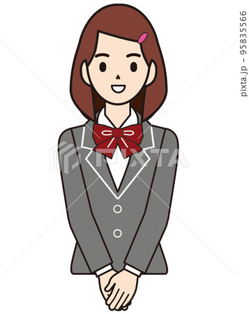 人物 イラスト 女子学生 人物 イラスト 女子学生 95835566