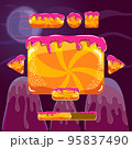 Sweet vector cartoon user interface games with buttons 95837490