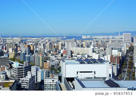 堺市役所21階展望ロビーから見た堺港方面の眺め 95837953
