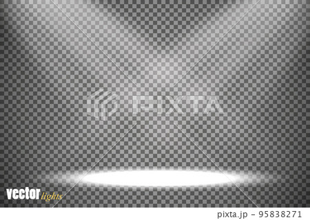 Vector Spotlights. Scene. Light Effects. Glow light effect Vector Spotlights. Scene. Light Effects. Glow light effect 95838271