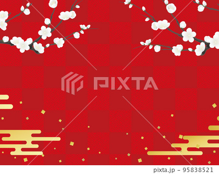 梅 和風背景素材 梅 和風背景素材 95838521