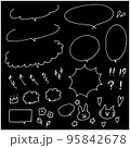 吹き出し素材セット 95842678