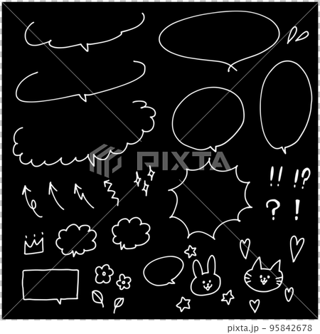 Speech balloon material set 95842678