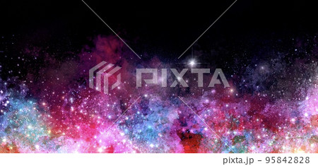 宝石のようなイメージのアブストラクトな背景 ギャラクシー ピンク 宝石のようなイメージのアブストラクトな背景 ギャラクシー ピンク 95842828