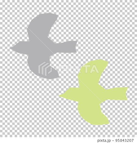 Scandinavian bird illustration (silhouette) 95843207