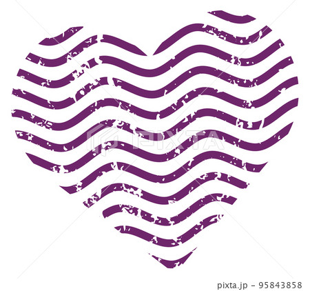 Heart in grunge post stamp style. Romantic card decoration Heart in grunge post stamp style. Romantic card decoration 95843858