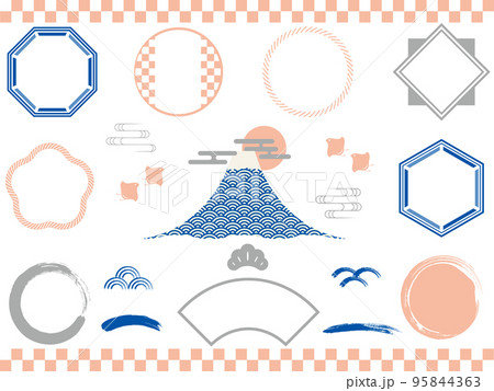 和のあしらいとフレームセット 95844363