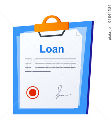 Loan - modern flat design style single isolated image Loan - modern flat design style single isolated image 95844586