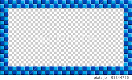Blue checkered tile frame 16:9 Blue checkered tile frame 16:9 95844726