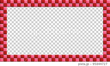 Red checkered tile frame 16:9 Red checkered tile frame 16:9 95844727