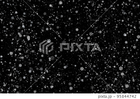 雪, 冬のイメージ, 背景素材 雪, 冬のイメージ, 背景素材 95844742